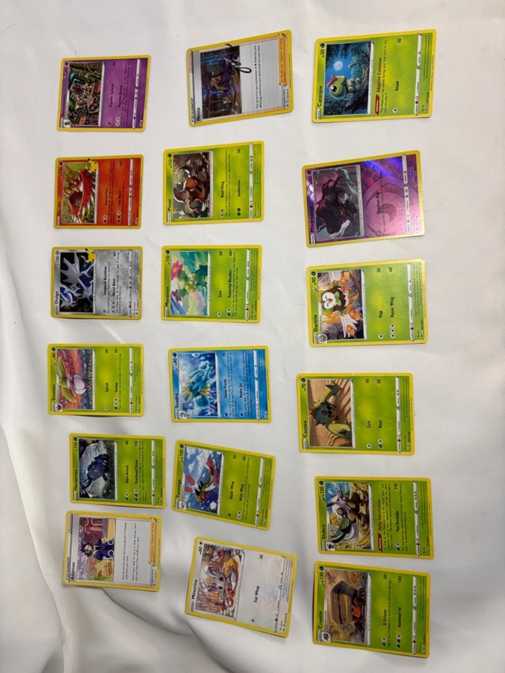 Loose Random Pokémon Trading Cards Lot - Assorted Cards with Yellow set1sku